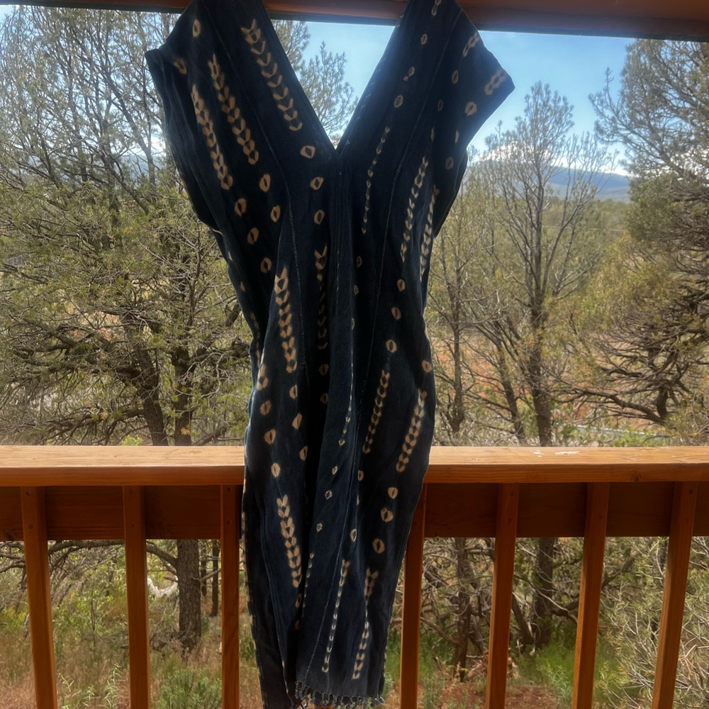 Handwoven Indigo Mudcloth Dress